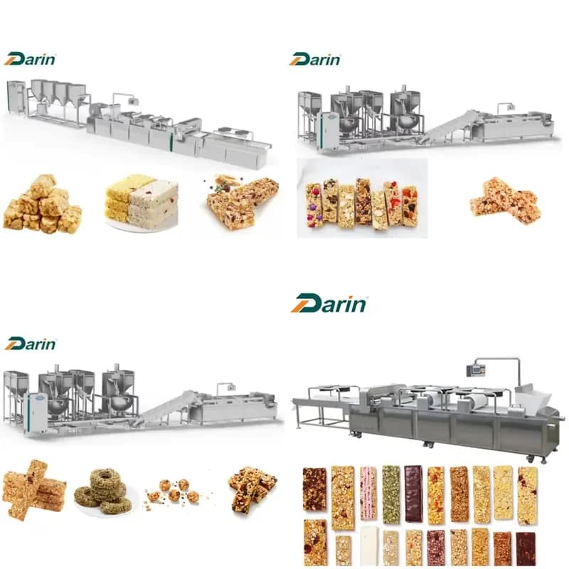 High Efficiency Factory Sale Granola Bar Forming Line Protein Automatic Cereal Bar Production Line