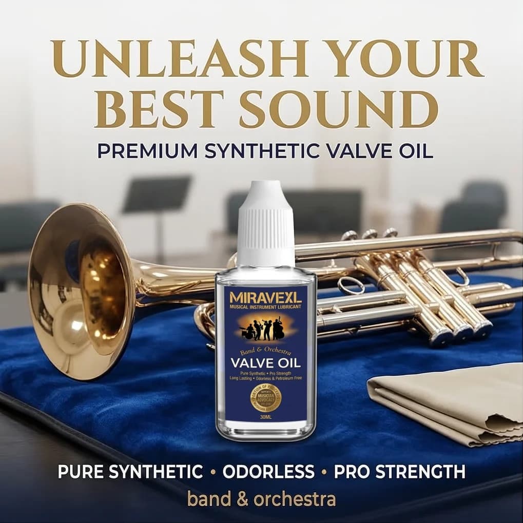 MIRAVEXL 30ml Musical Instrument Valve Oil Grease for Saxophone Brass Horn Guitar Metal Parts Lubricant Maintenance
