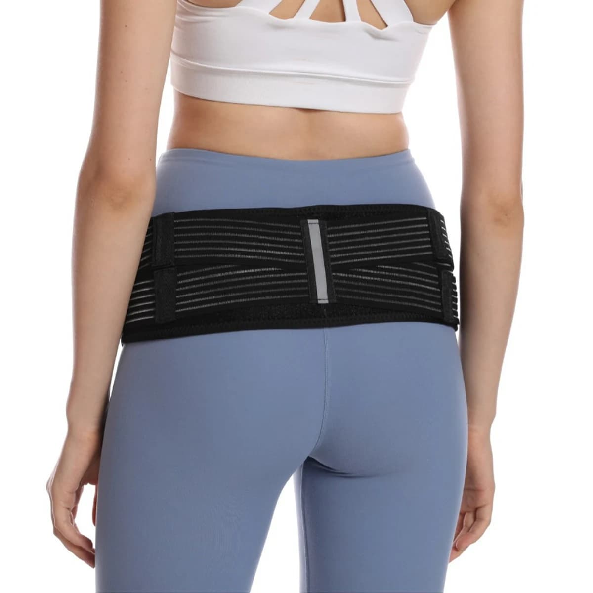 1 Piece Adjustable Sports Pressure Support Sacroiliac Hip Belt, Suitable for Men and Women, Lower Back Support for Pain Relief, Pelvis, Legs, Sacral Belt, Sports Belt