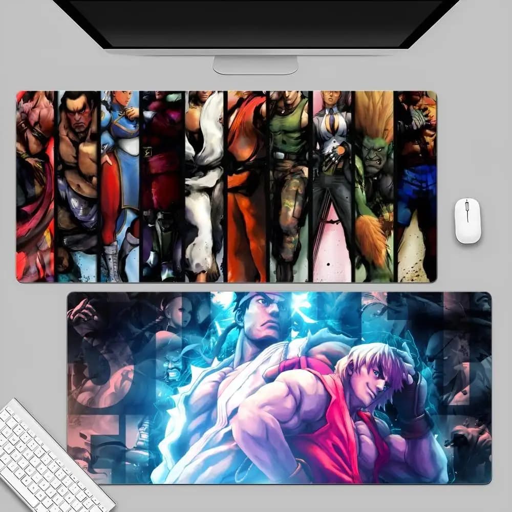 Tappetino per mouse grande e ispessito 90x40cm The King Of Fighters, tappetino da gioco oversize per tastiera e notebook, per tavolo da computer PC