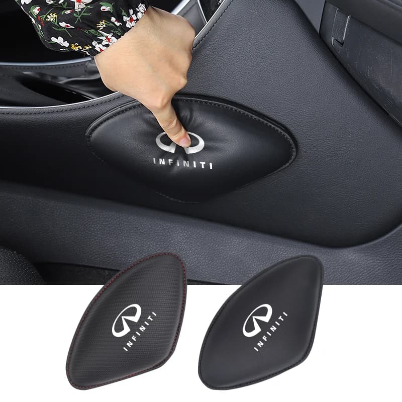 Car Seat Knee Pad Leather Elbow Rest Mat Leg Cushion Interior For Infiniti Q50 FX35 Q30 G37 Q70 QX70 G35 Q60 QX50 QX60 QX80 Q