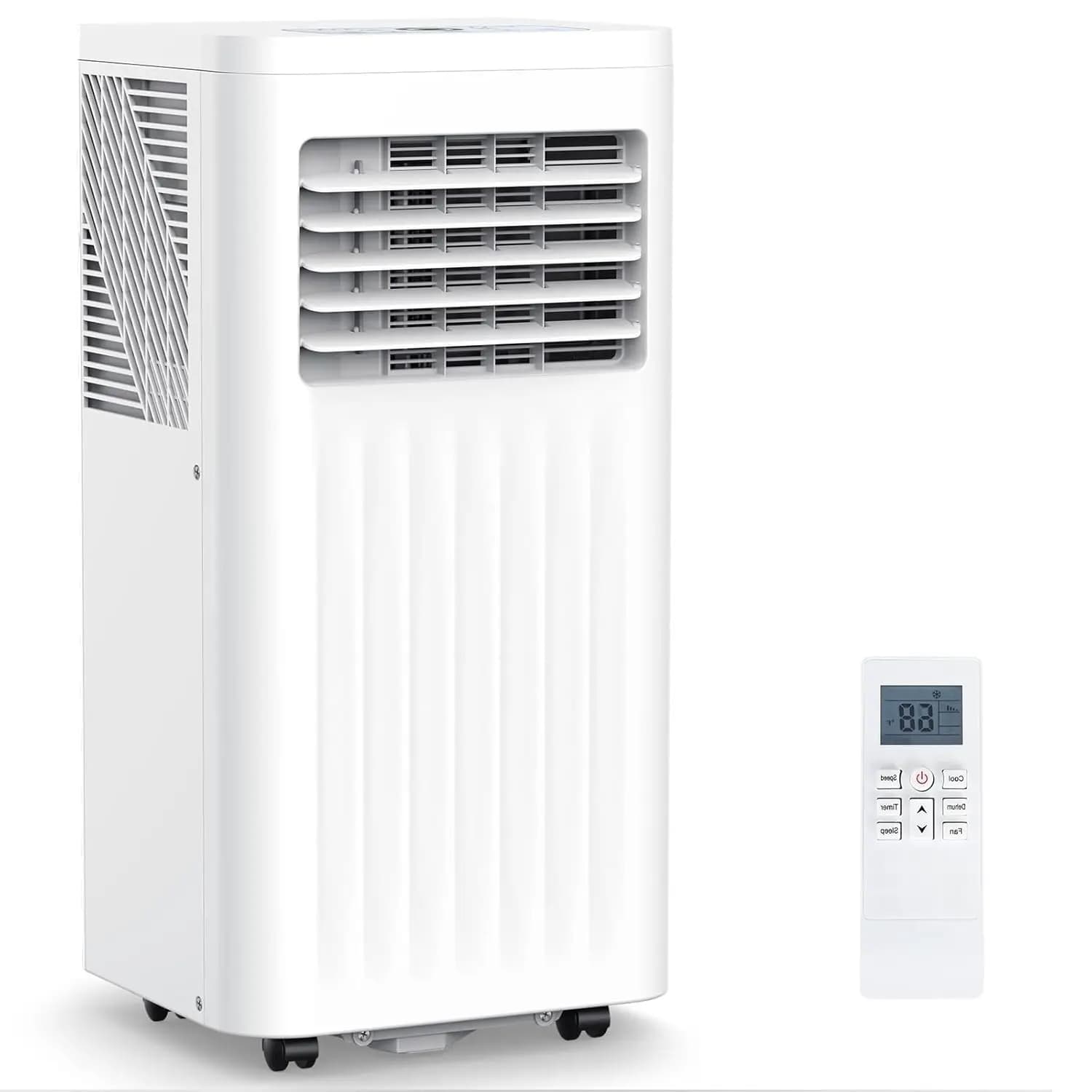 Condizionatori d'Aria Portatili, Unità AC Portatile da 10000 BTU con Deumidificatore e Ventilatore, Timer On/Off 24H, Fino a 450 Piedi Quadrati, Personalizzabile