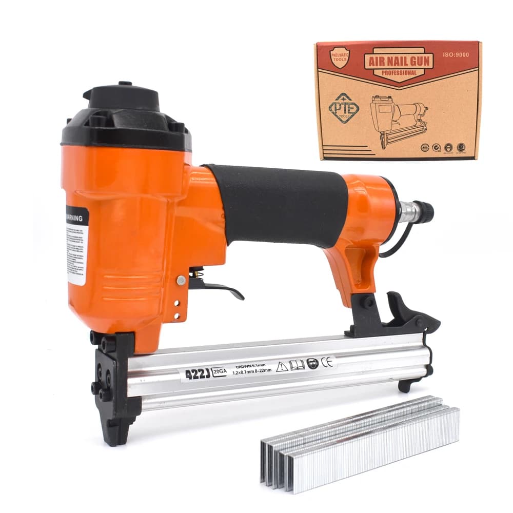 20GA Pneumatic U Stapler Framing Tacker 422J Air Staple Gun For Woodworking
