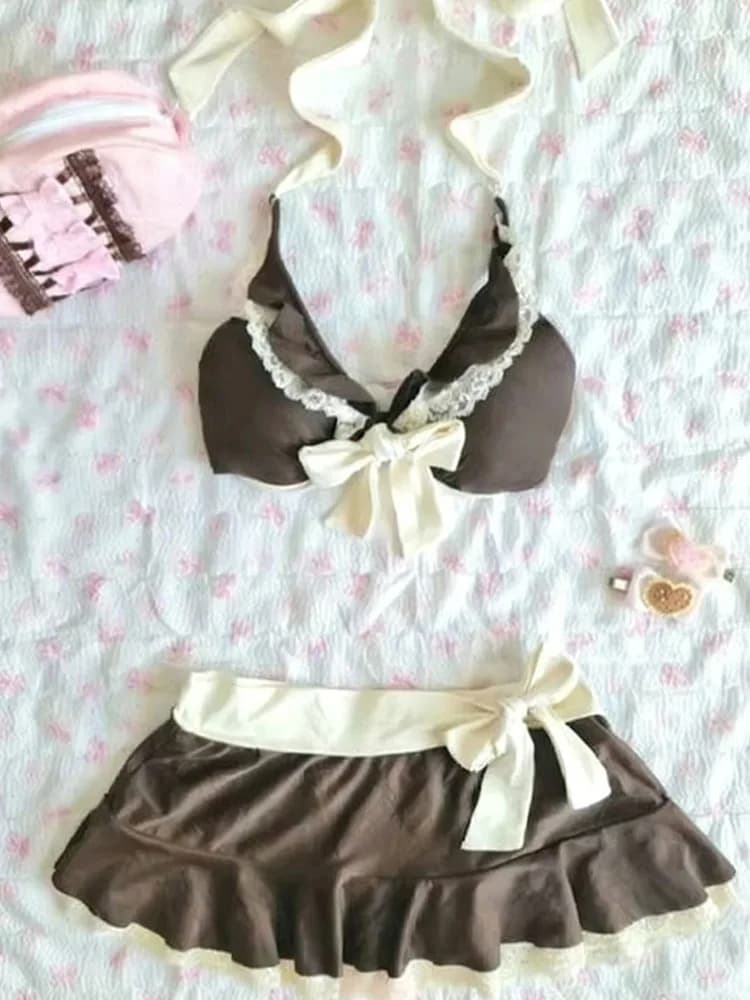 New summer women's swimsuit, sexy three-color bikini, low waist, three-point beach style, for fashionable girls