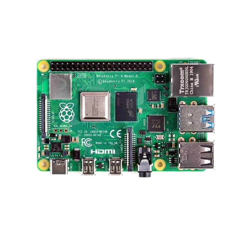 Raspberry Pi 4 of fourth generation, Raspberry Pi 4B development card, Python, Bluetooth 5.0, official original 4b