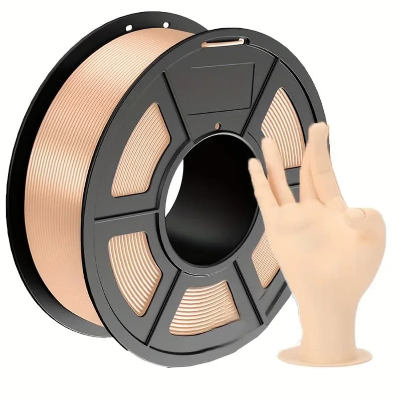 Filamento PLA Colore Pelle 1.75mm, 250g (0.55 libbre) per Bobina, Texture Pelle per Stampa 3D Labubu, Materiale per Stampanti 3D FDM