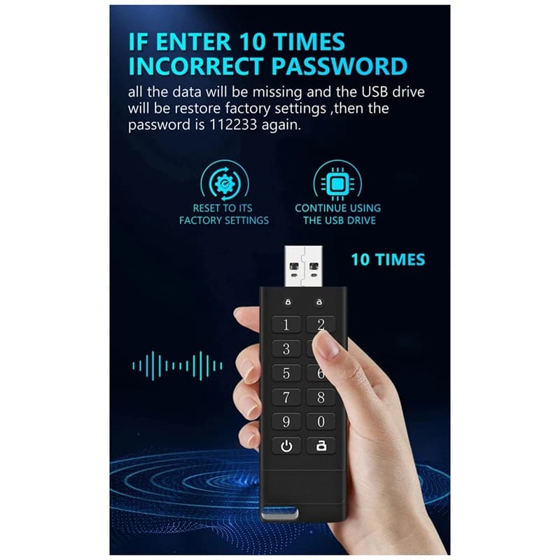 Chiavetta USB 3.0 Criptata e Sicura, 32GB in Offerta, Disponibile