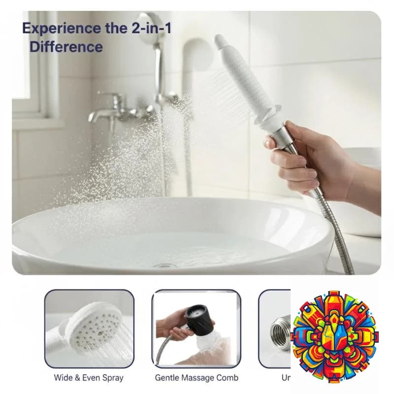 Full Cleaning Massage Sprayer Shower Head For Men Multifunctional Hygiene Shower Nozzle Dog Cat Foot Wash Tool Shower Head