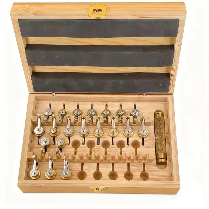 For Watch Repair Tools, Curling Iron Tools, Clockwork Winch, Clockwork Watch Repair Special Wooden Box, Clockwork Winch
