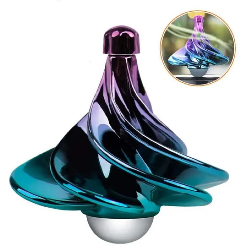 Giroscopio pneumatico Giocattolo di decompressione Giroscopio Vento colorato che soffia Giroscopio rotante Trottola pneumatica Agitarsi Giocattoli per il regalo dei bambini