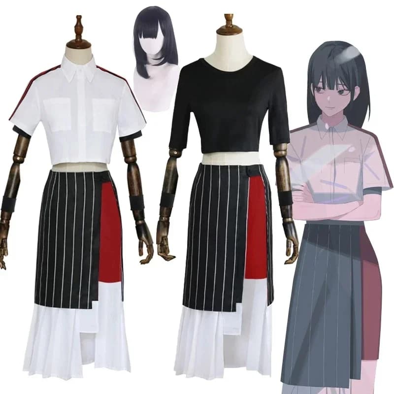 Anime DEVIL GAME LINK CLICK Qiao Ling Costumi Cosplay Top Gonna Fodera Pantaloni Uniforme Set Completo Donne 2025 Halloween Gioco di ruolo