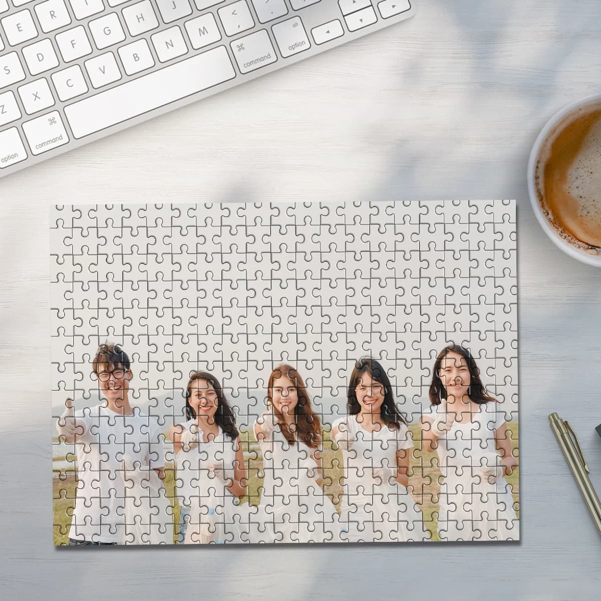 Puzzle Personalizzato con Foto 35/300/500/1000 Pezzi, Foto di Famiglia Personalizzata, Personalizzazione Creativa di Immagini