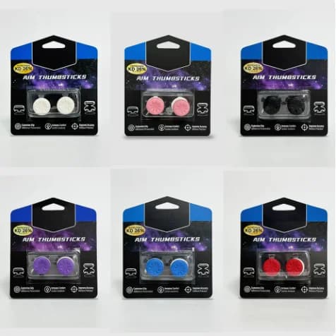 2pcs Silicone Thumb Grip for P5/P4 Joystick Booster Caps Game Controller Accessories Rocker Cap Pair Supports P4/P5
