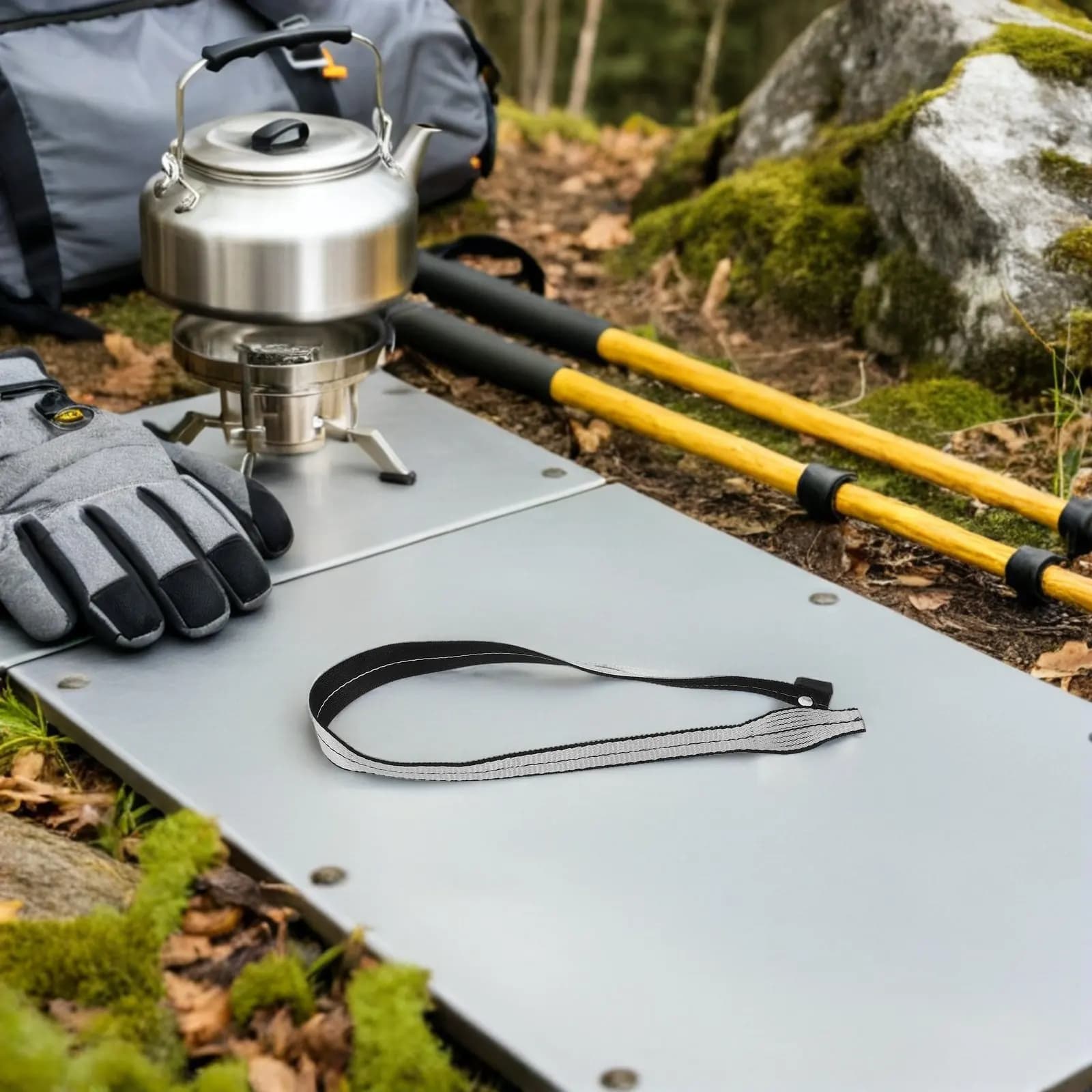 2 Pezzi Cinghie Universali Nere per Bastoni da Trekking, Cinturini da Polso Rimovibili a Sgancio Rapido per Sci e Arrampicata, Robusti