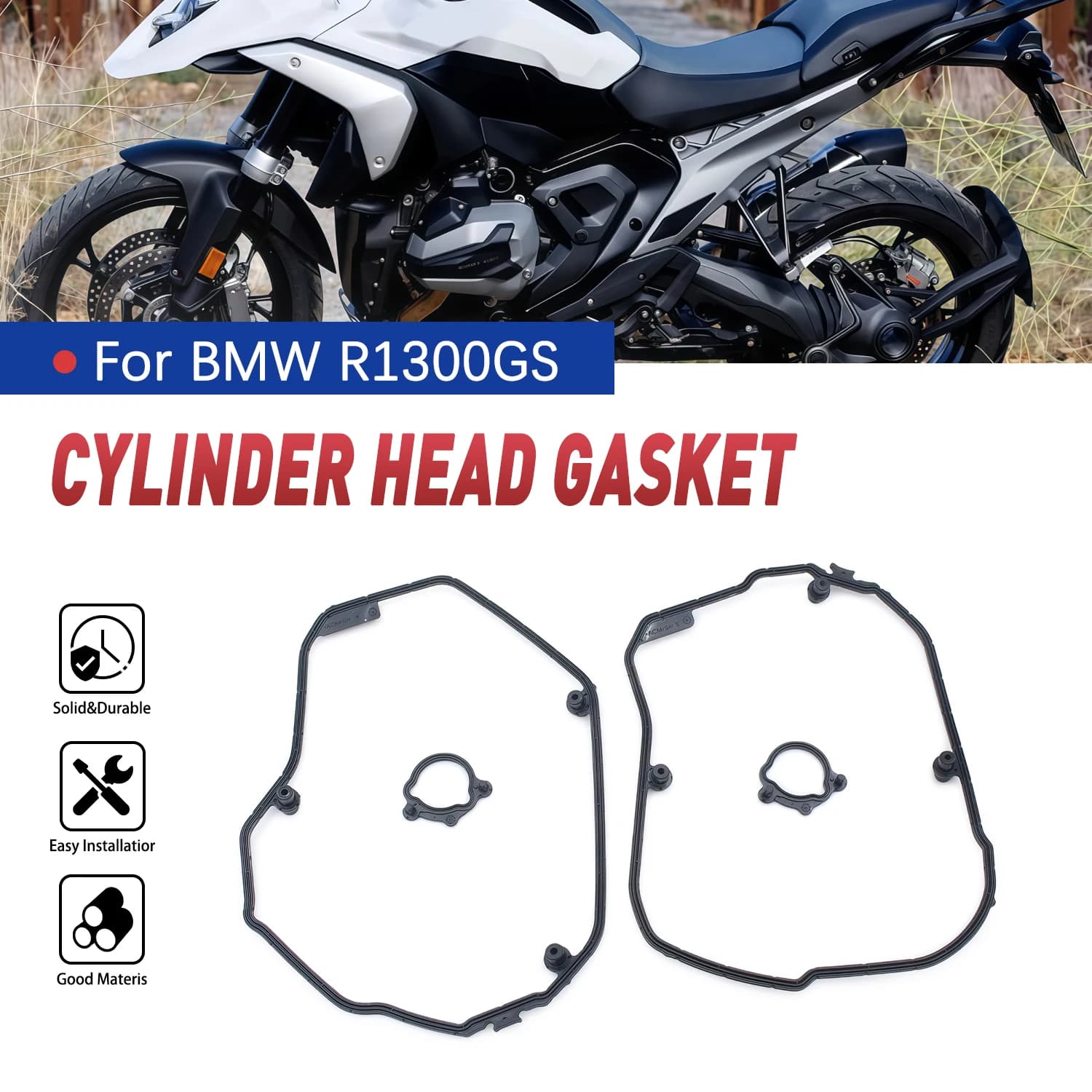 Guarnizione Coperchio Valvole Motore Moto, Coperchio Testata Cilindro OEM Sinistro 11121027893 Destro 11121027894 Per BMW R1300GS 2024 2025 2026