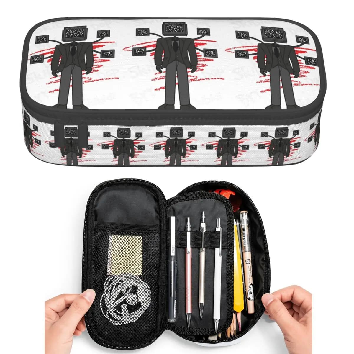 Astuccio portapenne Game Titan Speakerman Skibidi Toilet Camera Titan per bambini, astuccio portapenne di grande capacità, portapenne.