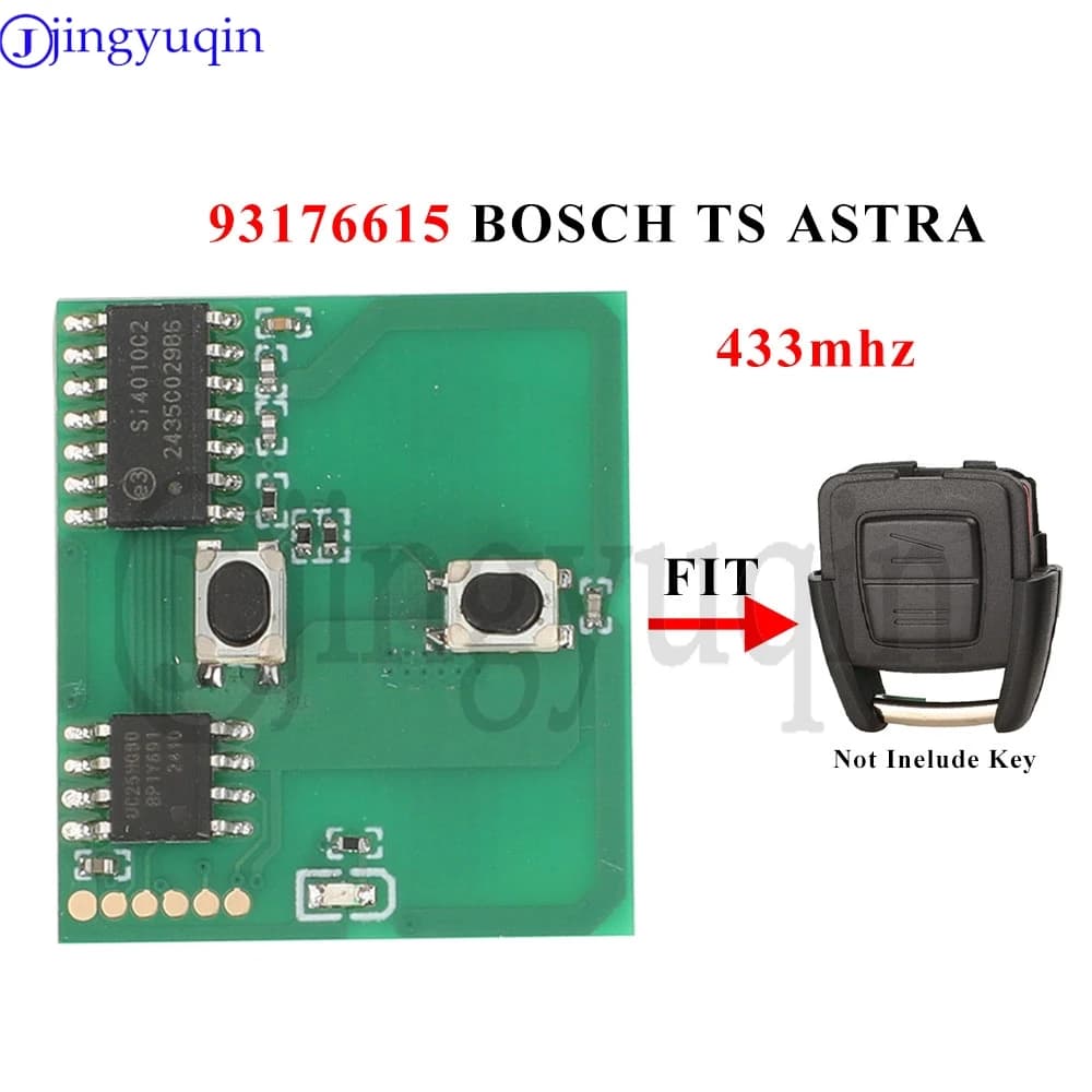 jingyuqin 93176615 Circuito chiave remota per auto 433 MHz per Opel Vauxhall Astra A/G Zafira A 200-2004 Holden BOSCH TS 1998-2005