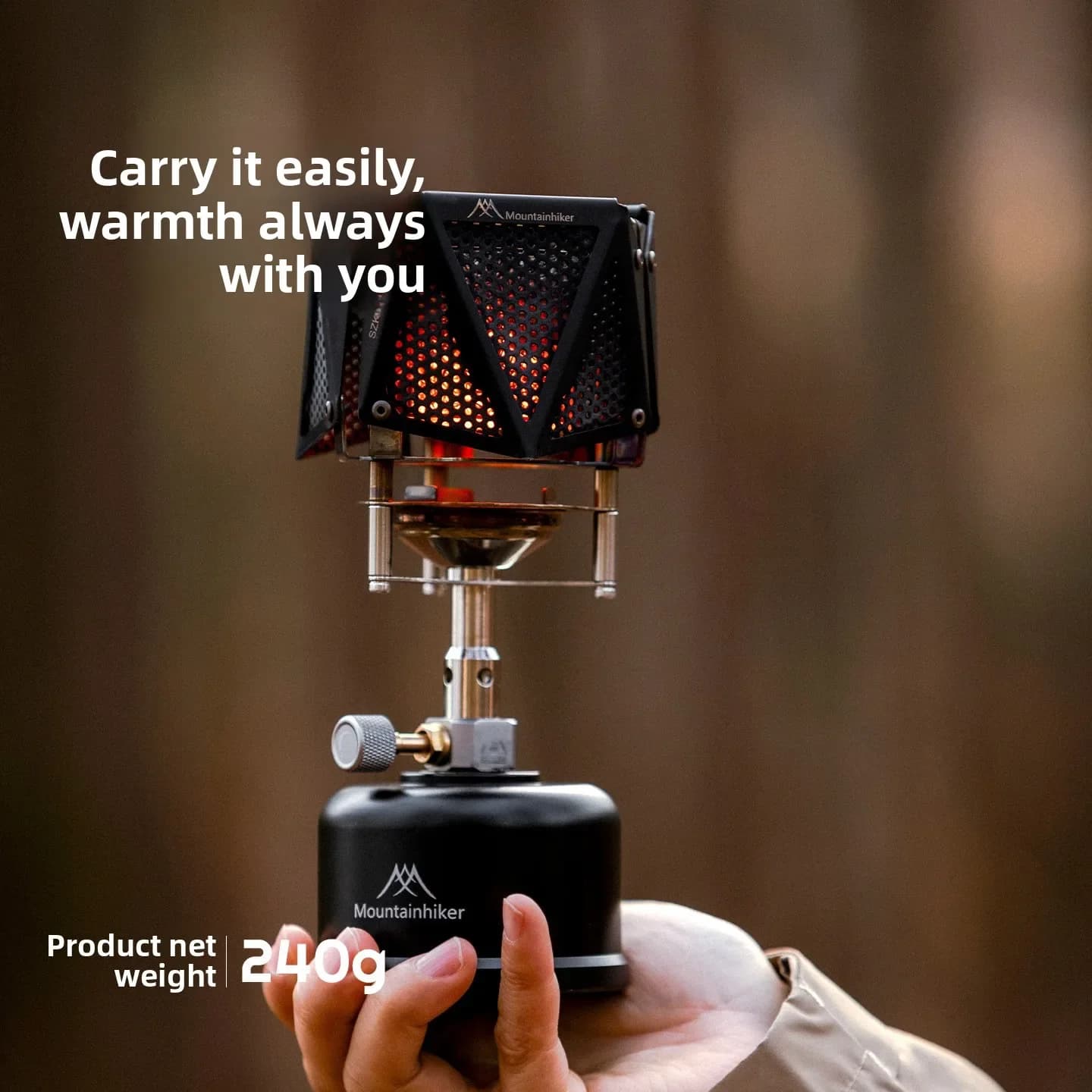 MOUNTAINHIKER Portable Outdoor Coffee Stove Heating Cover Multifunctional Small Fire Pit for Camping Home And Office