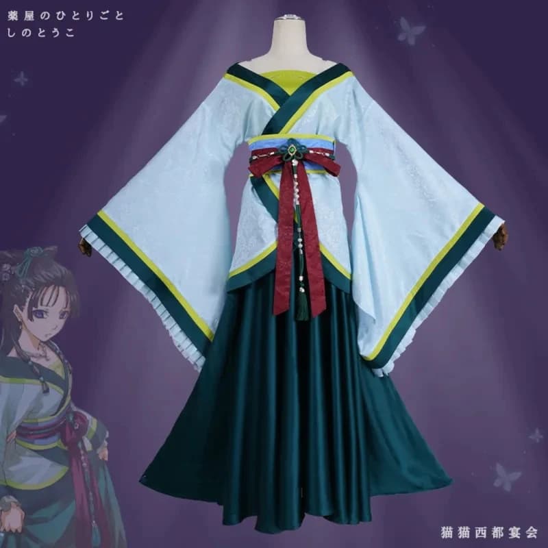A;3\v,7'd/The Apothecary Diaries Maomao Western Capital Banquet Cosplay Full Set Ancient Chinese Hanfu Anime Hallowec;4'b,7'm\1/