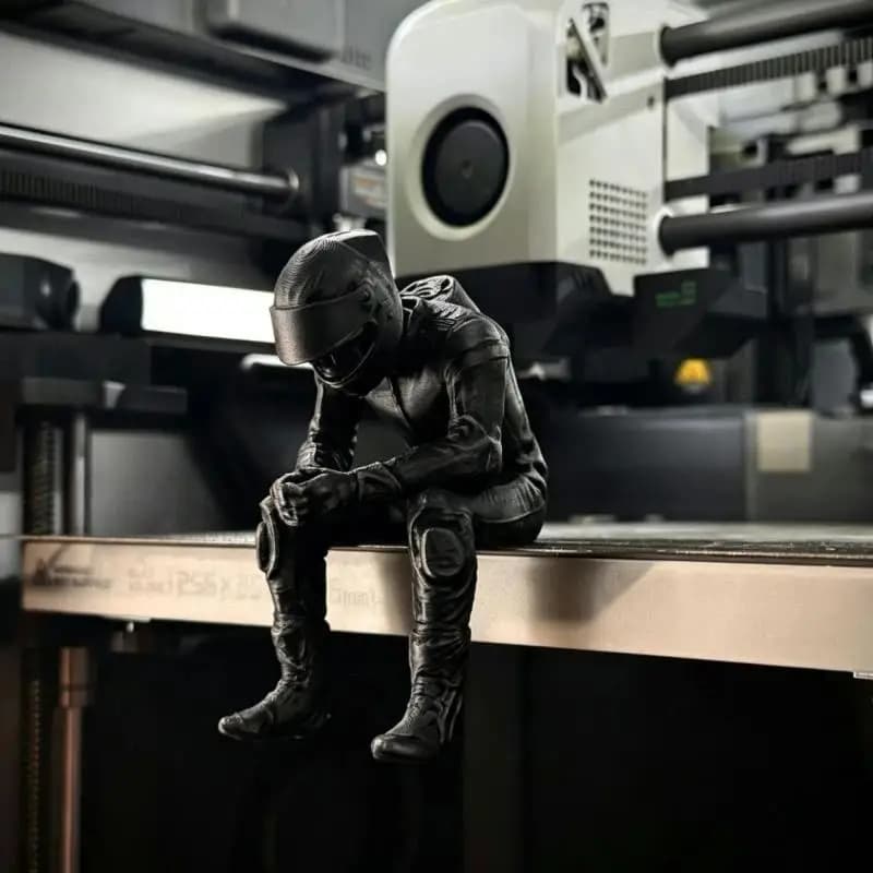 C Creative Racing Style Seated Figurine 3D Printed Miniature Home Desk Ornament For Bedroom Gaming Room Home Decor Gifts
