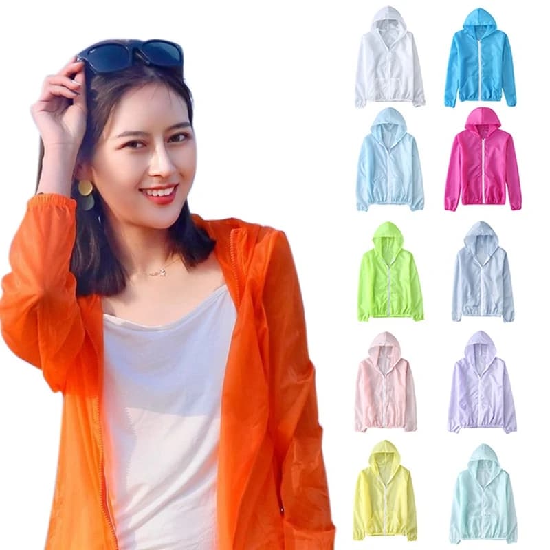 Quick Drying Light Jacket with Solar Protection for Men and Women, Ideal for Running, Camping, Hiking, Travel, UV Protection