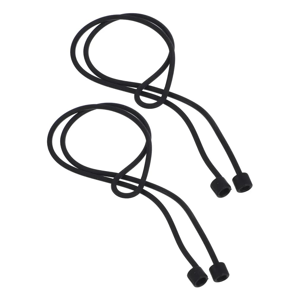 2 Pezzi Laccetto Anti-Smarrimento per Auricolari, Cinturino Flessibile in Silicone Rimovibile, Accessori Anti-Perdita per Auricolari da Jogging