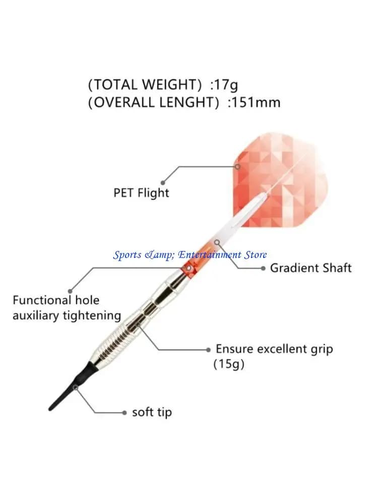 G7NF Asta in alluminio PET Flight Soft Darts Safe Soft Darts Set freccette elettroniche sicure