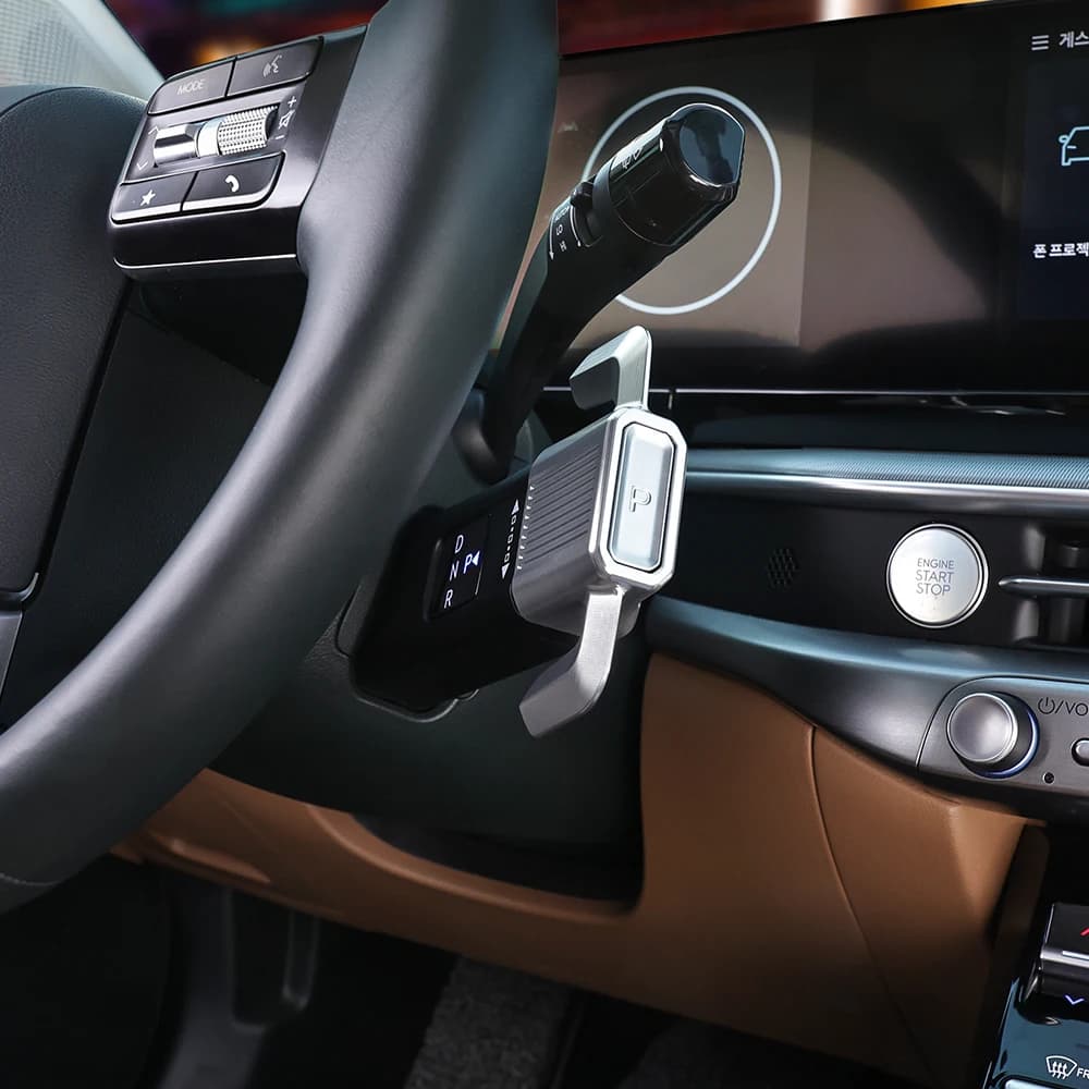 Per Hyundai Santa FE/ Tucson /Kona /Sonata 2024-2026 Copertura in Alluminio per Pulsante Assistente Cambio al Volante Accessori
