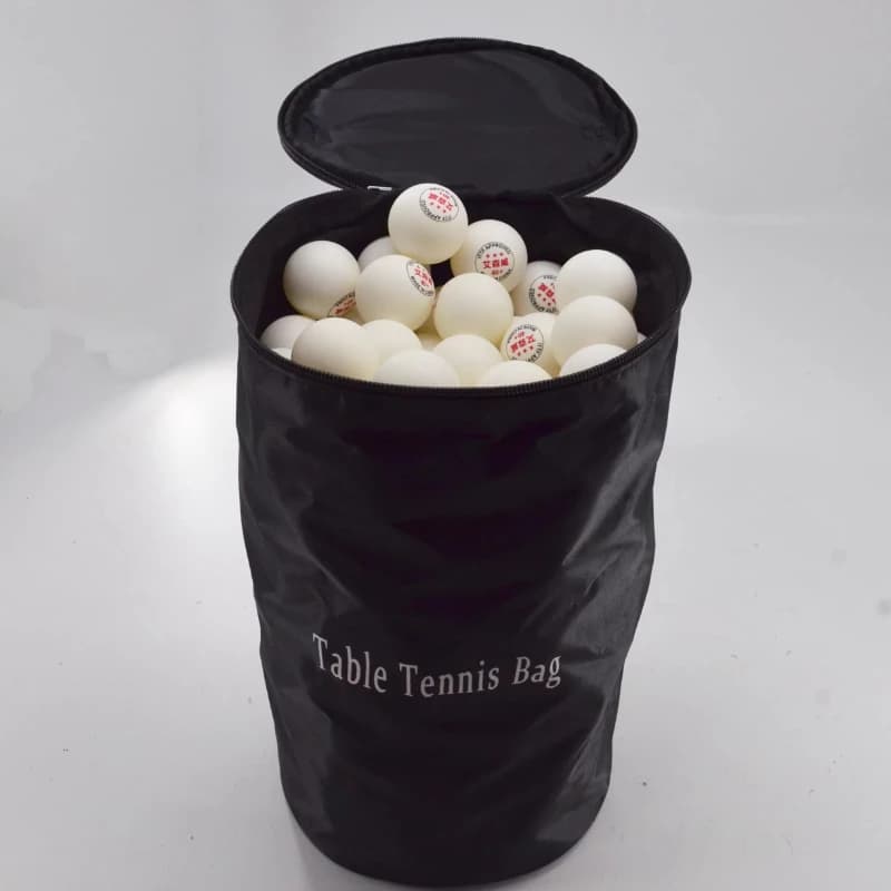 Borsa da ping pong portatile Borse portaoggetti da ping pong di grande capacità Borse per palline antipolvere Accessori sportivi professionali in tessuto Oxford
