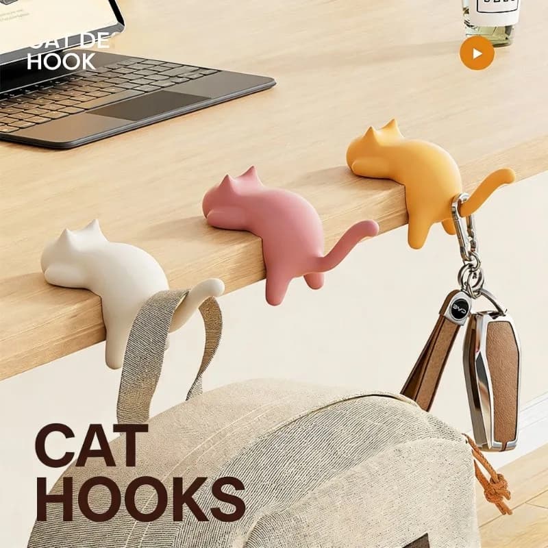 Desk Backpack Hook for Primary School Students, No Tracolles or Holes, Multi-function Bag Hanger from Desk Side
