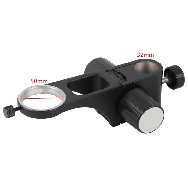 Installa diametro 32 mm diametro 50 mm supporto per microscopio stereo regolabile staffa accessori per ingranaggi per obiettivo zoom monoculare