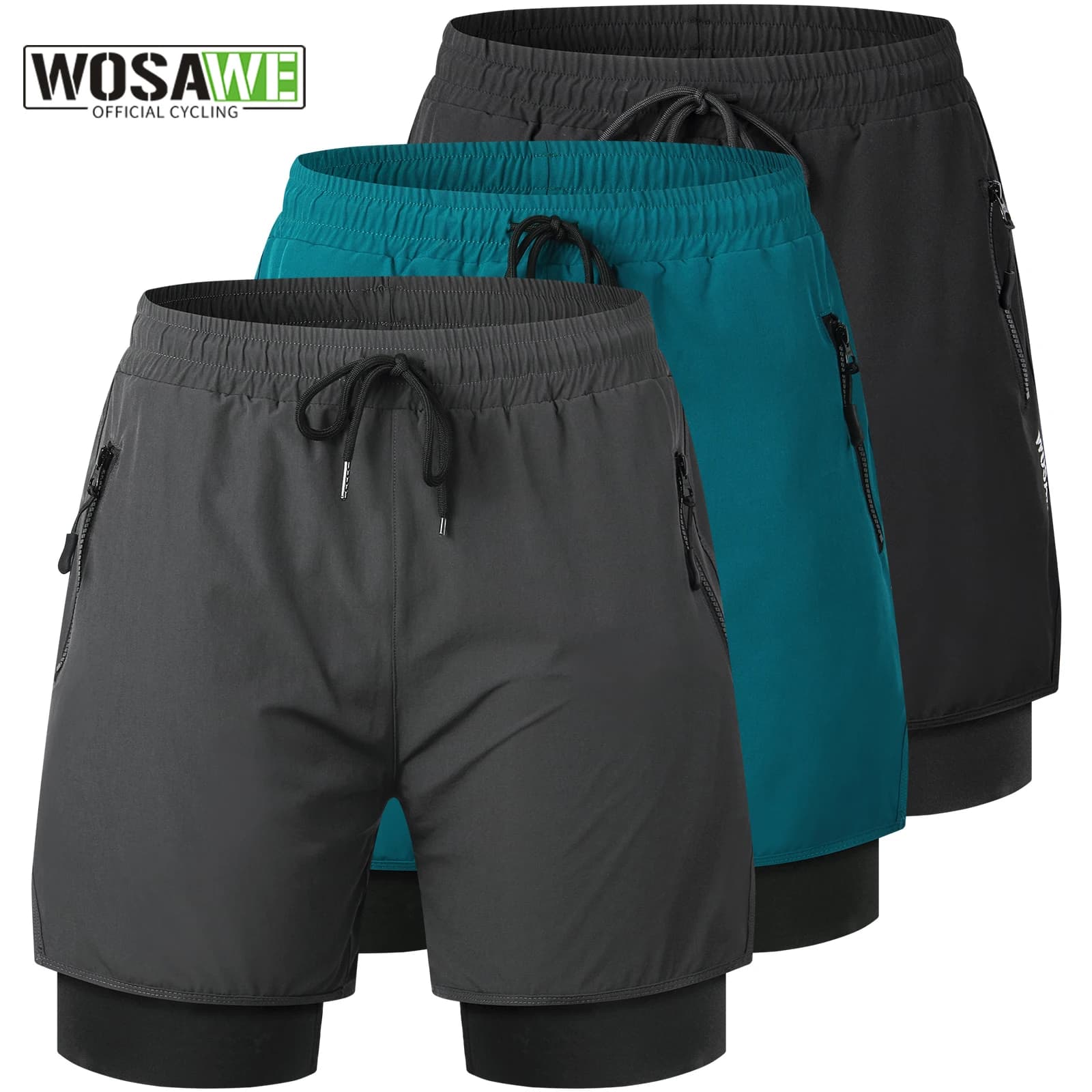 WOSAWE Bicycle Shorts Spring Summer Motorcycle Racing Shorts for motocross Shorts Downhill mountain bike shorts Non-Removable Cycling Underwear