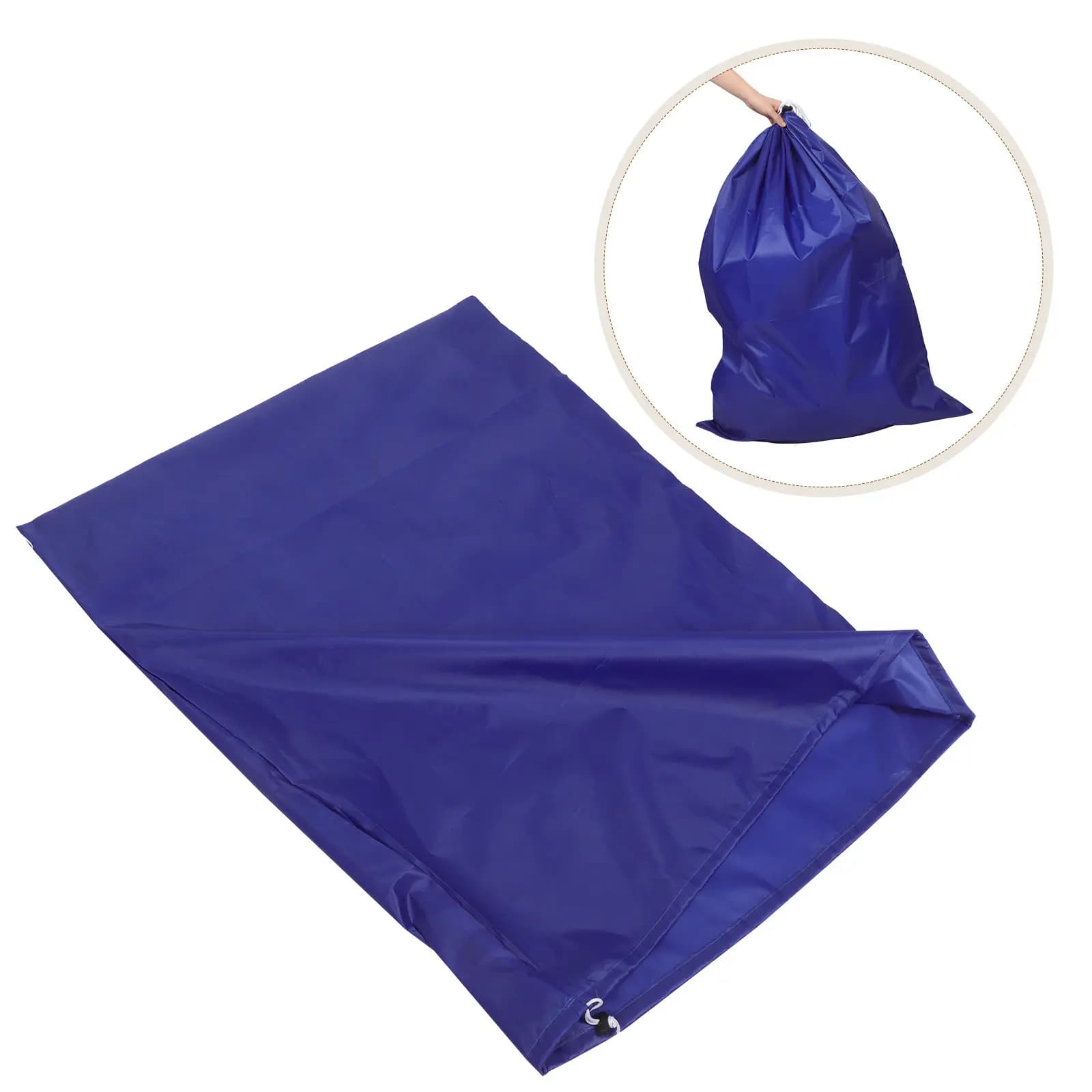 Grande Borsa per Bucato in Tessuto Oxford con Chiusura a Coulisse, Impermeabile, Organizer da Viaggio per Vestiti Sporchi, Sacco Portaoggetti per Campeggio all'Aperto