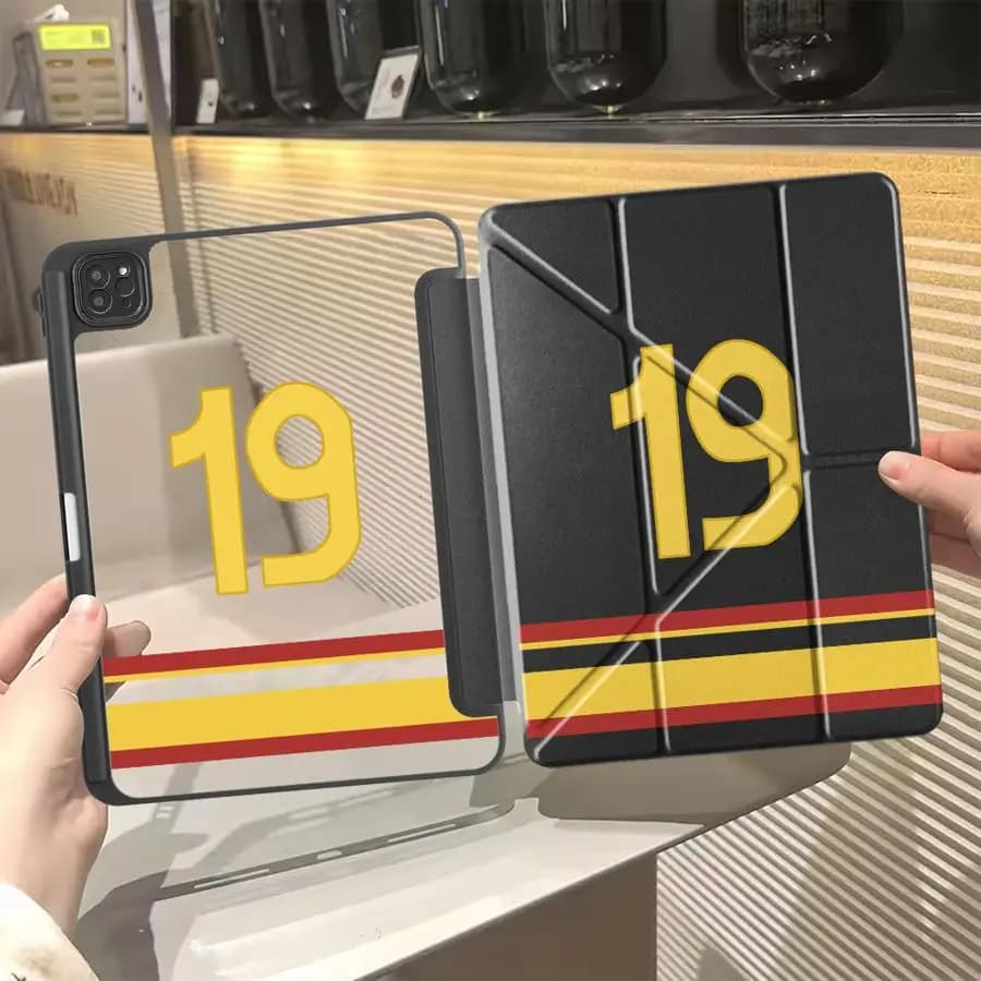 Tablet case for iPad Air 4 5 M3 M2 1 2 M4 11 inch Pro 2025 Pro 11a 10a 9a 7a generation 12.9 inch Mini 6 7 with Football Support