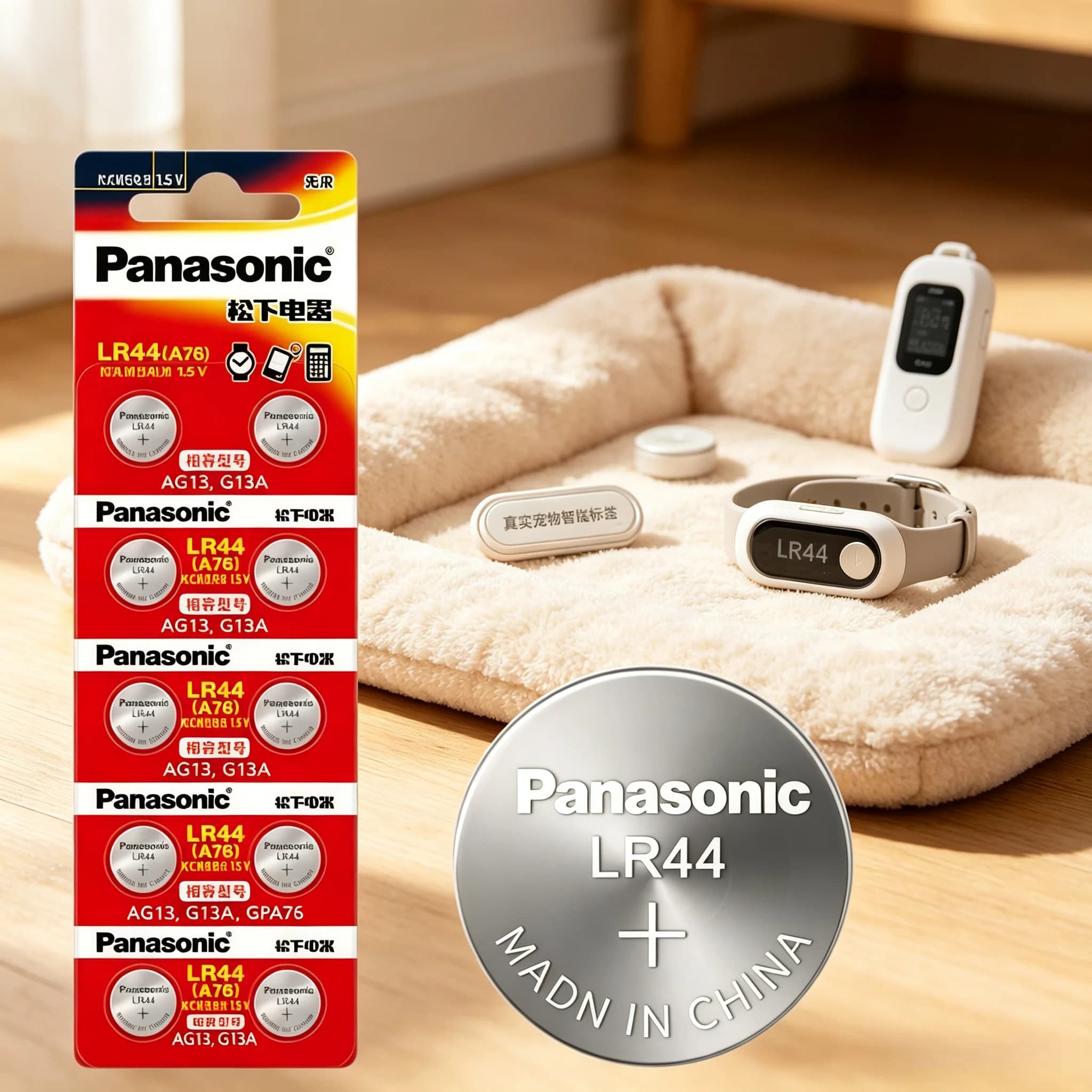 Panasonic AG13 A76 LR44 SR44 357 Alkaline Button Cell Battery Long ShelfLife For Calculator Small Toy Remote Control Smart Watch