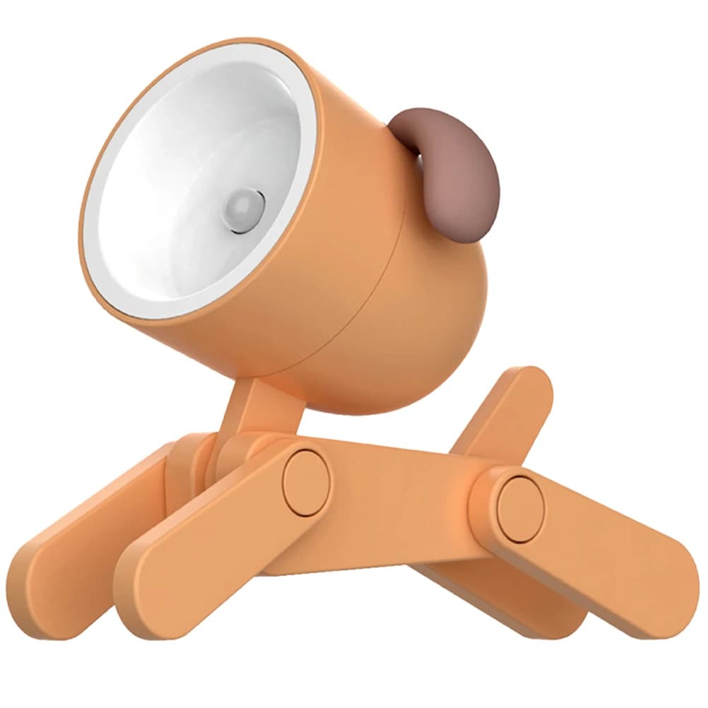 Cartoon Pet Mini Lampada portatile per cani Camera da letto Luce notturna per bambini Piccola lampada da scrivania Lampada da notte portatile Tavolo creativo in PVC