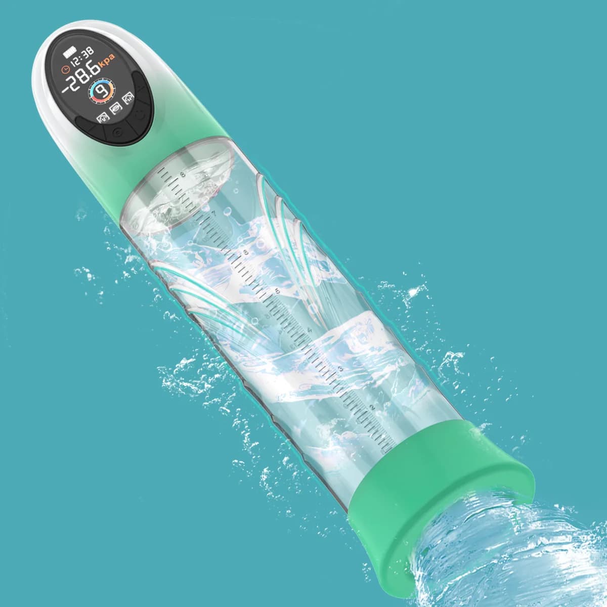 Penis Pump Male Toys Electric Empty IPX7 LCD Display Waterproof 4 Pressure Levels 9 Penis Extensor For Suction Training Larger