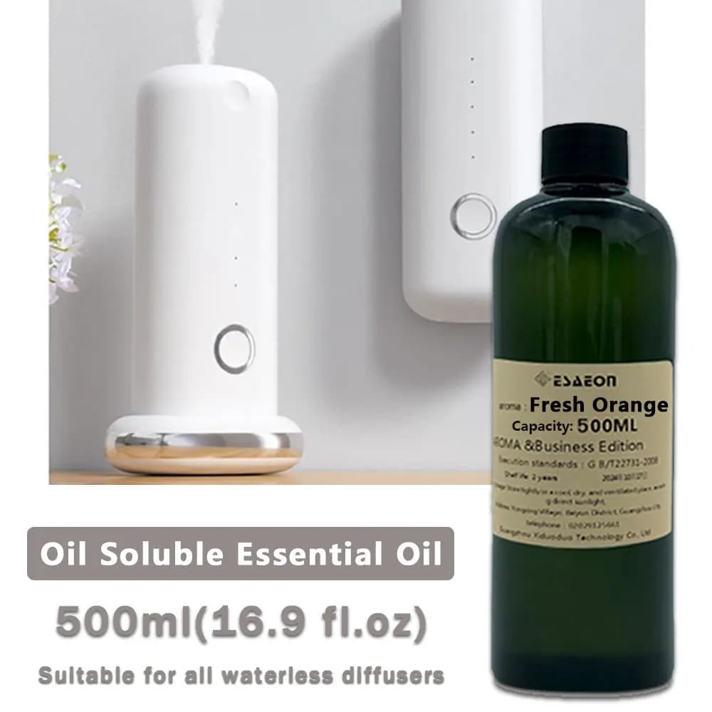 ESAEON 500ml (16.9 fl.oz) Oli Essenziali Freschi di Arancia/Black Opium - Per Tutti i Diffusori Senz'Acqua, Macchine per Aromaterapia, Aromaterapia con Bastoncini