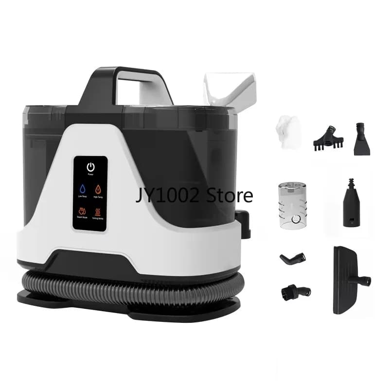 High Efficiency Hot Water and Vapor Cleaner with Double Filtration, Portable Vacuum Cleaner for Washing Fabrics and Removing Macchie, Human Function and Dry