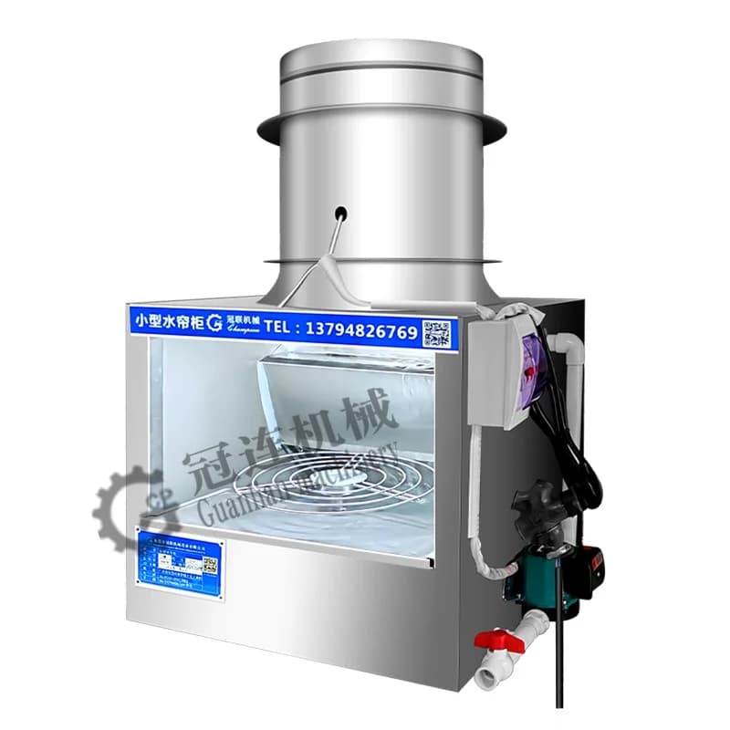 Small Desktop Water Curtain Spray Cabinet Model New Steel Spray Machine Pump Motor Core Components Plating Production Line Easy
