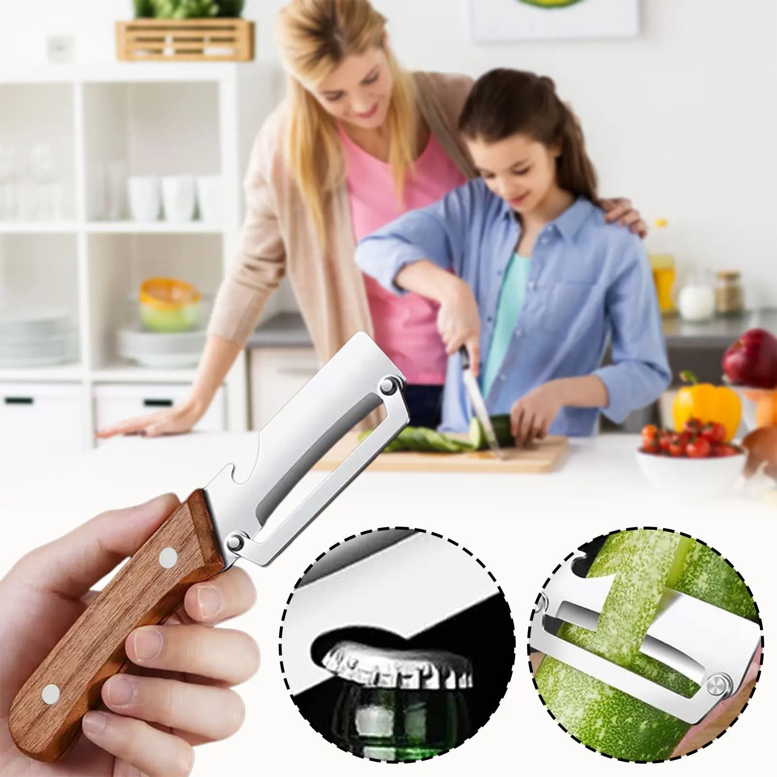 Pelapatate multifunzionale per uso domestico per la cucina, pelapatate multiuso professionale per frutta e verdura, utensili da cucina robusti