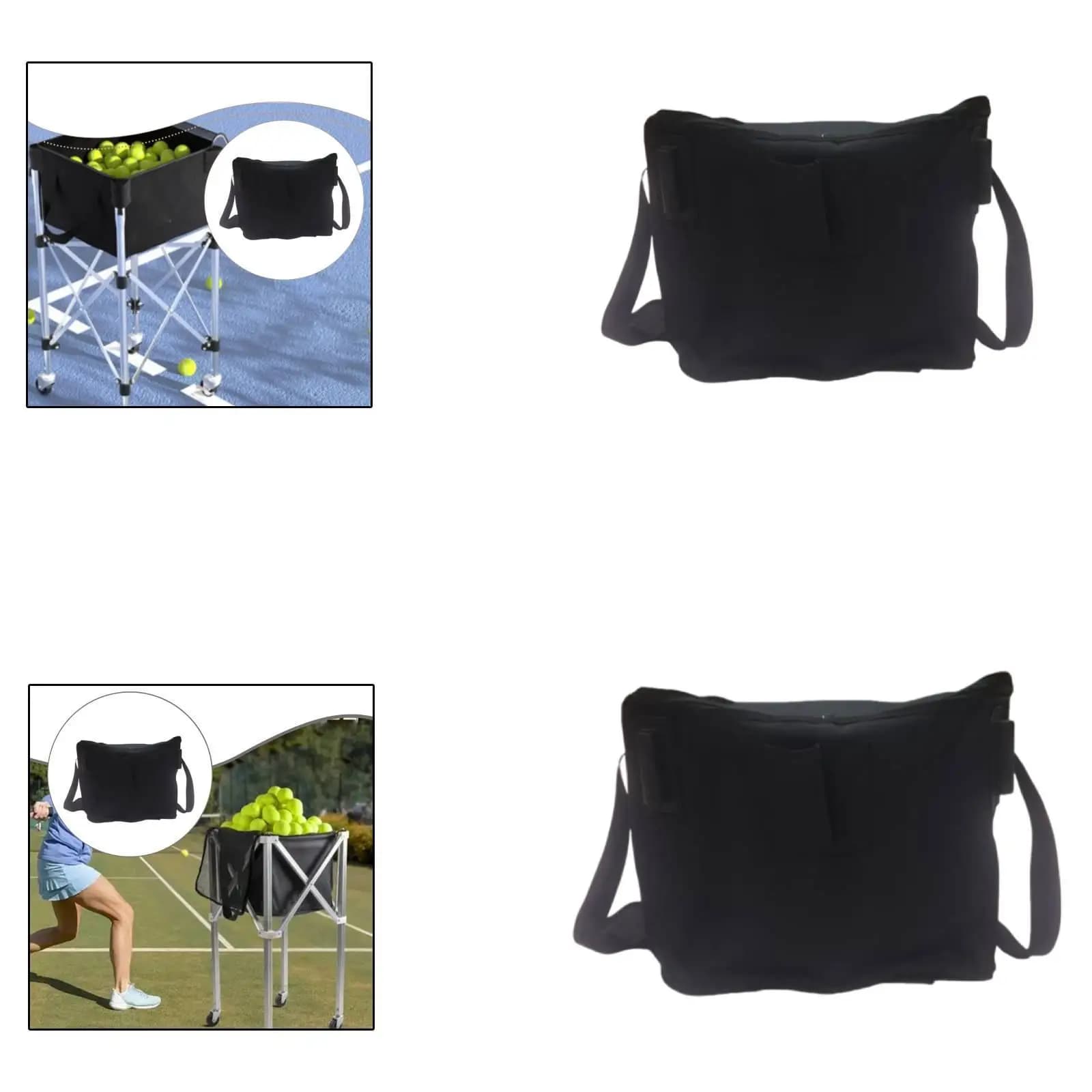 Foldable Tennis Ball Storage Bag Compact Lightweight Pickleball Backpack for Sports Coaching