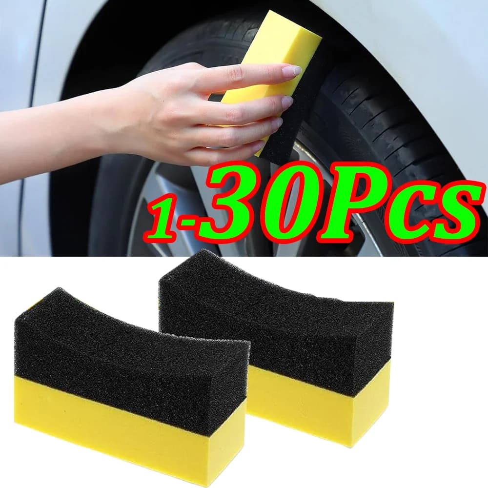 2-41 pezzi ruota per auto lucidatura ceretta spugna spazzola pulizia pneumatici tergicristallo spugna pad autolavaggio tergicristallo strumento di pulizia accessori per lavaggio auto