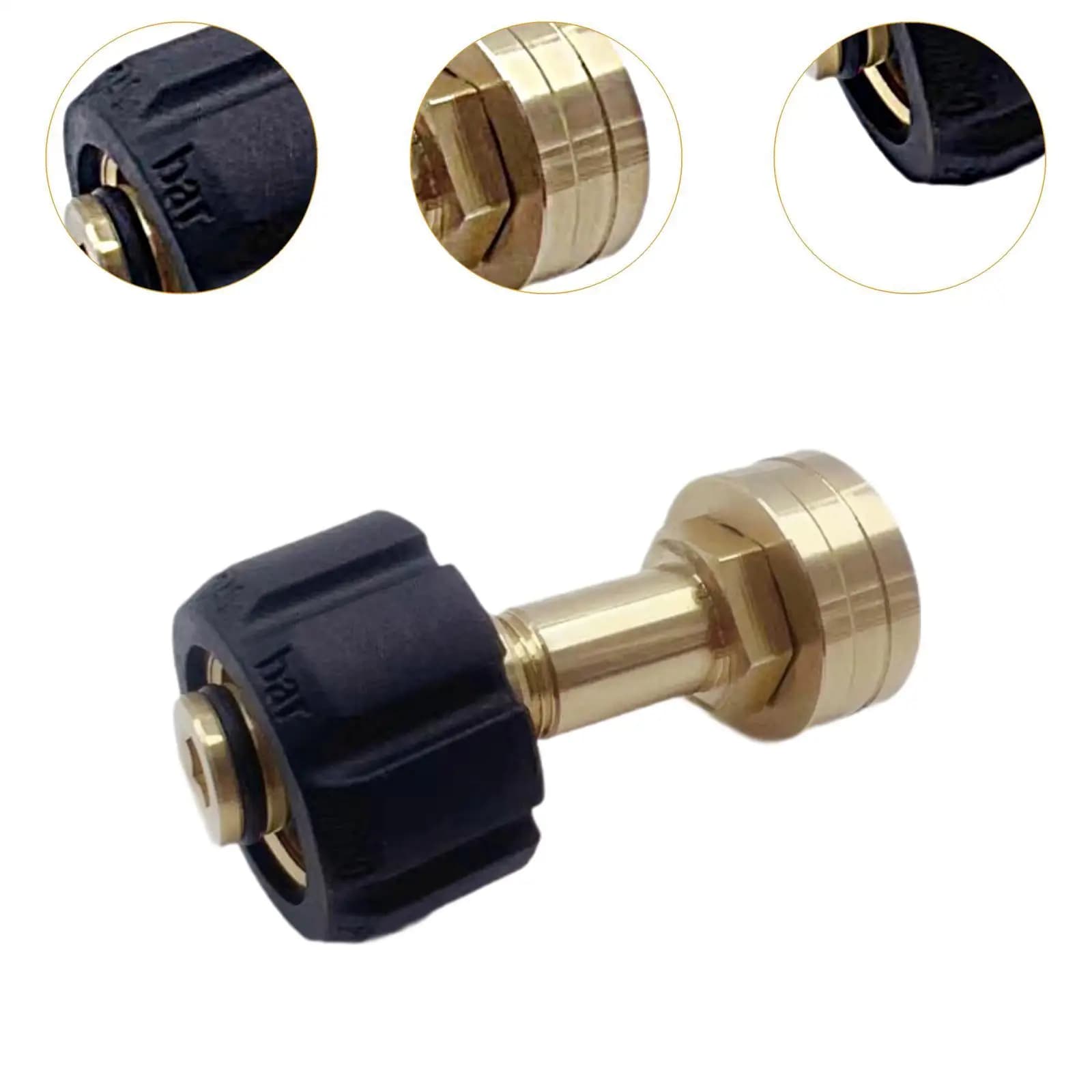 1/4 Inch Male Thread Connector Replacement Parts Quick Connect Adapter for Garden Hose Pressure Washer