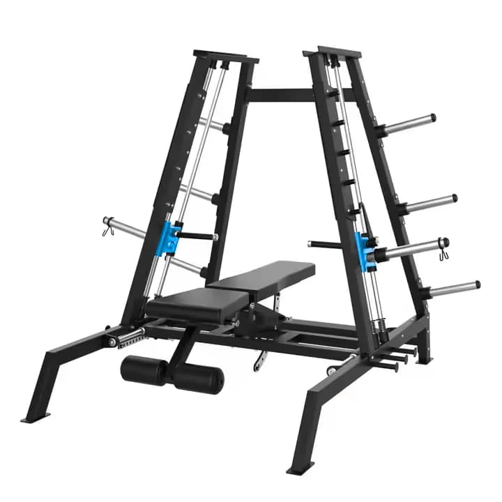 Weight Bench Press Loaded Commercial Plate Multi Chest Press Power Smith Double System Top Gym Machine