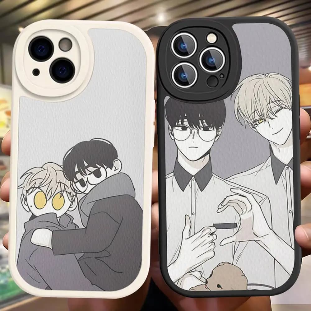 Check Mate Bl Anime Leather Phone Case For IPhone 16 15 14 17 Pro Max 11 12 Mini Plus Soft Shell