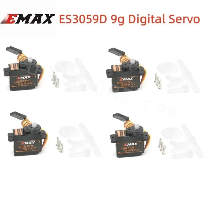 1/2/4PCS Emax ES3059D 9g Attuatore Digitale Servo Digitale per Elicotteri Modello RC e Robot e Robot PWM