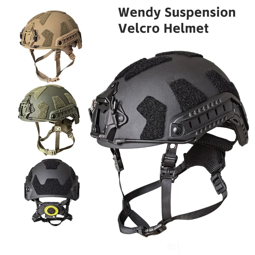 FAST SF Casco tattico antisommossa Leggero ABS Wendy Sospensione per la sicurezza dell'allenamento all'aperto Protezione rapida