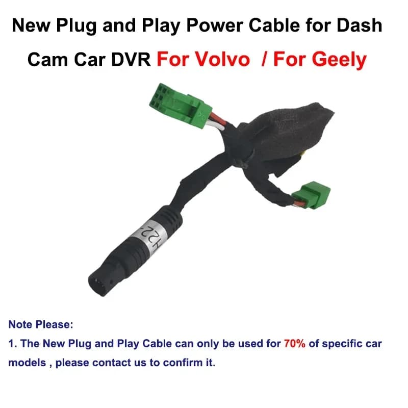 Jabriel per Volvo XC60 XC90 XC40 S60 S80 S90 V60 V90 V70 per Geely Monjaro Tugella Auto DVR Dash Cam Plug and Play Cavo di Alimentazione