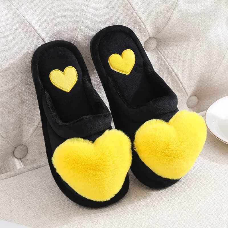 2025 Cute Cotton Winter Slippers for Women Winter Warm Shoes Soft Fur Sole Thick Anti-slip Couples Interior Floor Slides
